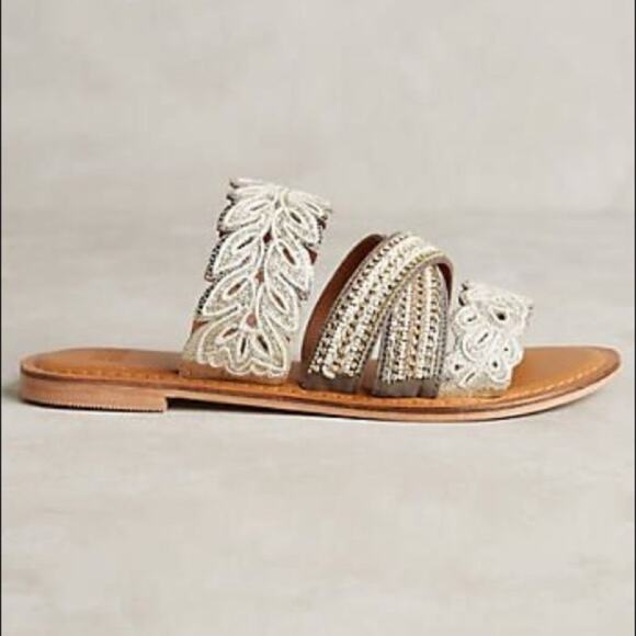 Anthropologie Jasper & Jeera Floretta Sandals 9/9.5 - Picture 2 of 9